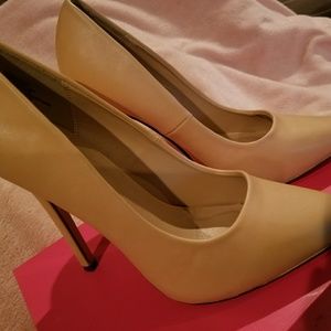 Just fab nude pointy heels